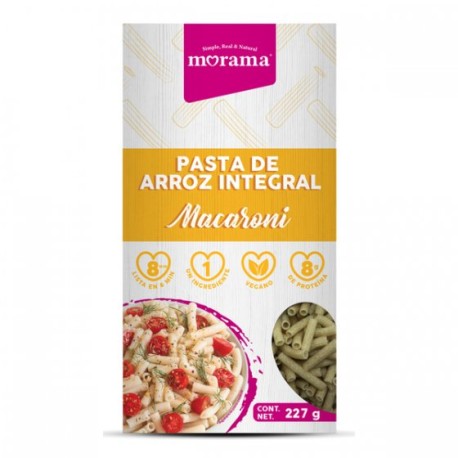 PASTA ARROZ INTEGRAL MACARON MORAMA 227G