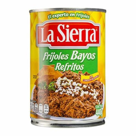 FRIJOLES BAYOS REFRITOS 440 GR.LA SIERRA