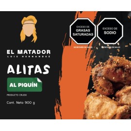 ALITAS AL PIQUIN 900GR. EL MATADOR