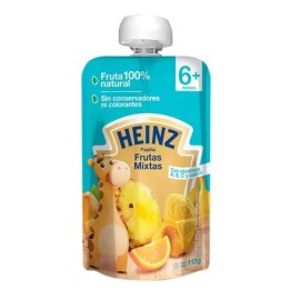 HEINZ PAPILLA FRUTAS MIXTAS 113GR.