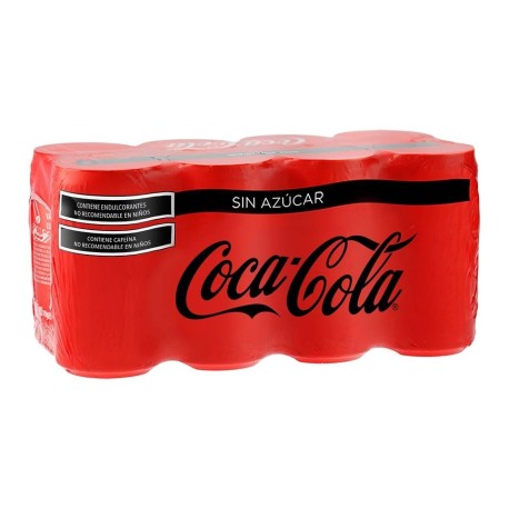 COCA COLA ZERO 235ML.LATA 8PACK