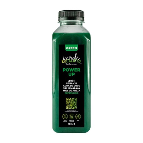 (CNG)JUGO GREEN POWER UP 480ML.VERDE EUCALIPTO